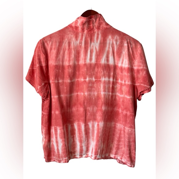 Cloth & Stone X Anthropologie Tie Dye Button Front Shirt Size XL - Picture 4 of 7